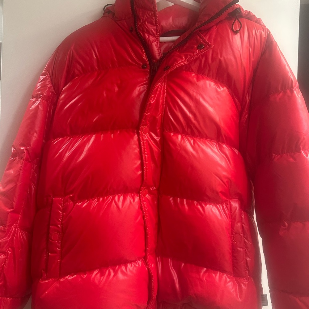 Aritzia Red Bomber Jacket